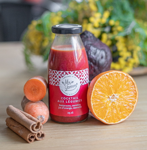 Cocktail de légumes betteraves carottes